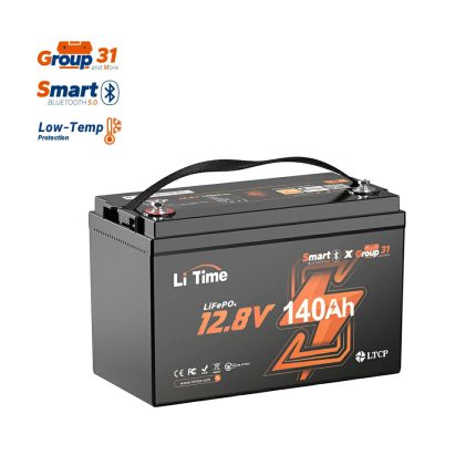 12V 140Ah Bluetooth Lithium Deep Cycle Battery for RV and Trolling Motor