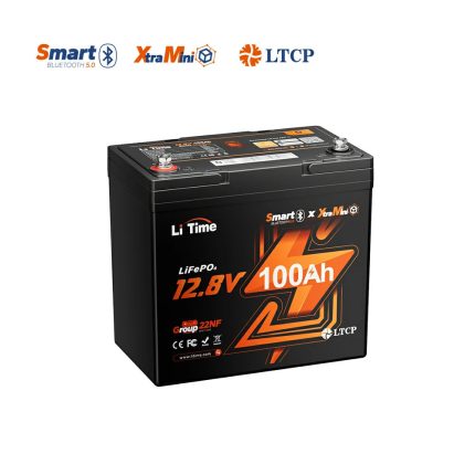 12V 100Ah Xtra-Mini Bluetooth Small LiFePO4 Battery