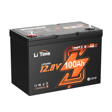 12V 100Ah Group 27 Bluetooth LiFePO4 Lithium Battery